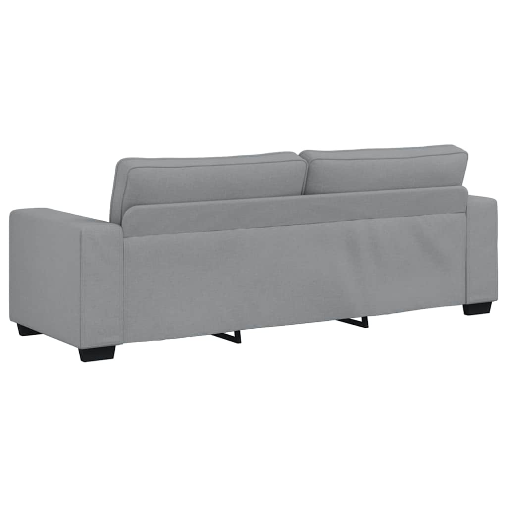 Canapé 3 places tissu gris clair 180 cm