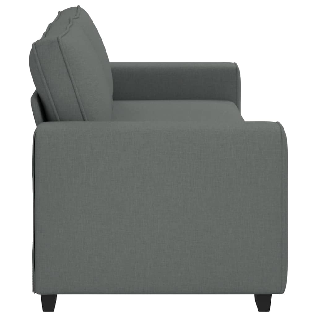 Canapé 3 places tissu gris foncé 180 cm