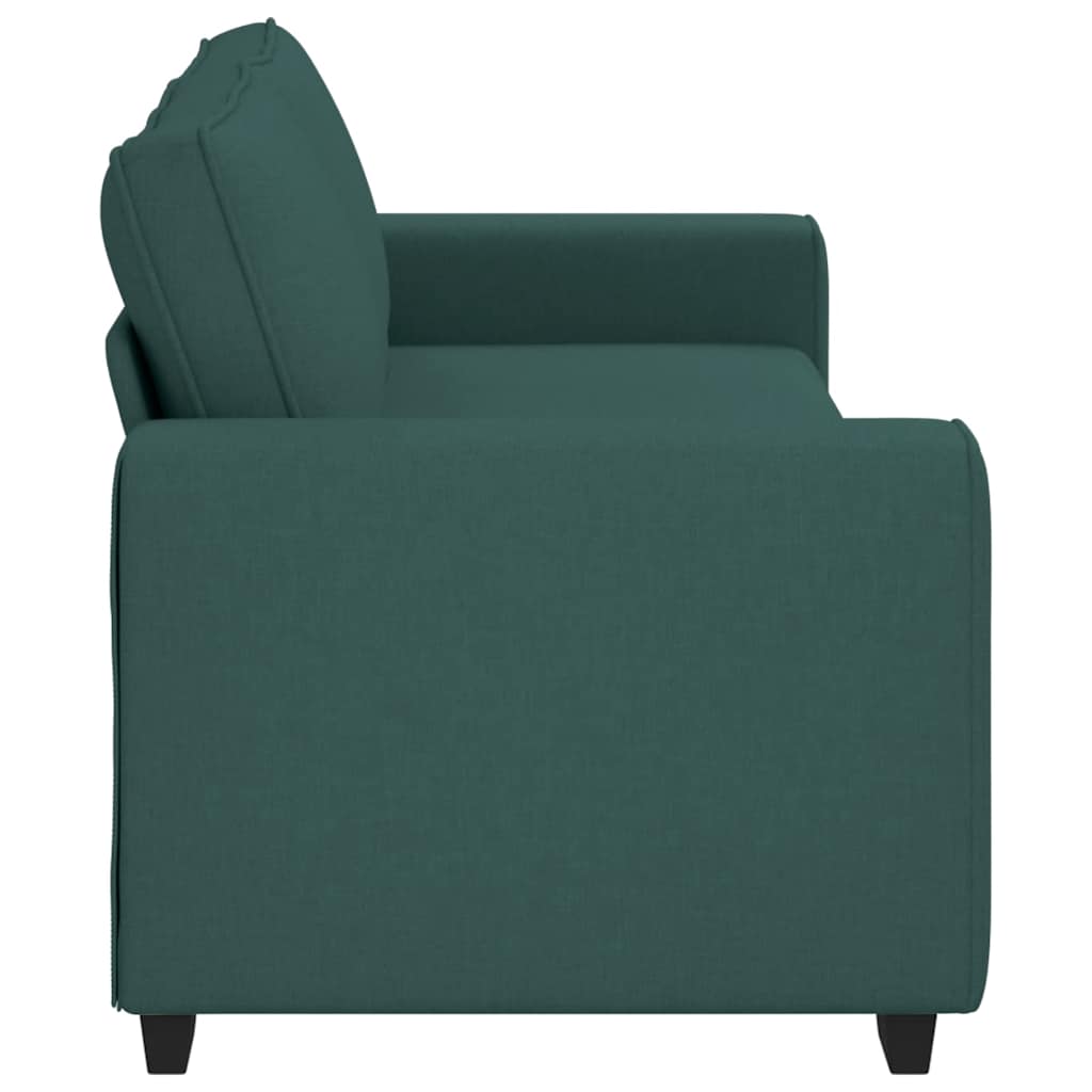 Canapé 3 places vert foncé 180 cm tissu