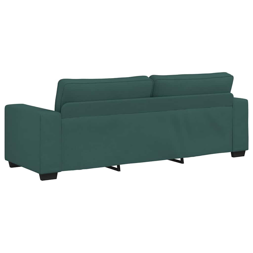 Canapé 3 places vert foncé 180 cm tissu
