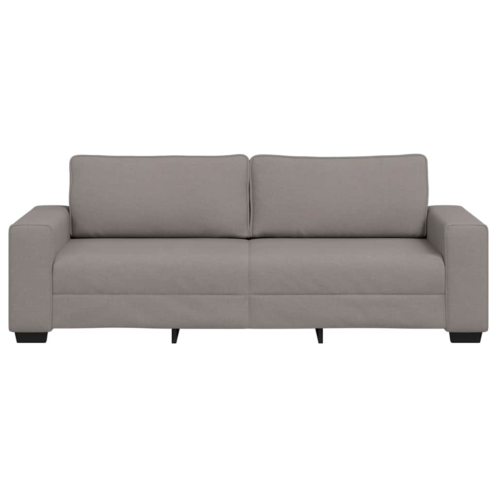 Canapé 3 places tissu taupe 180 cm