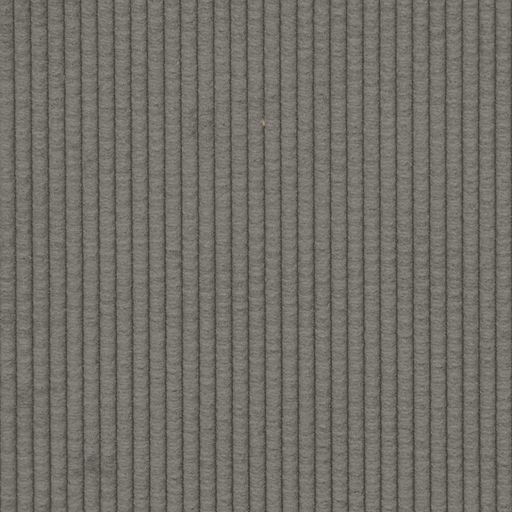 Fauteuil gris clair 60 cm velours côtelé