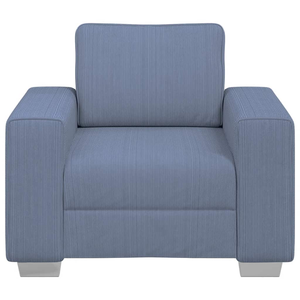 Sessel Blau 60 cm Cordstoff