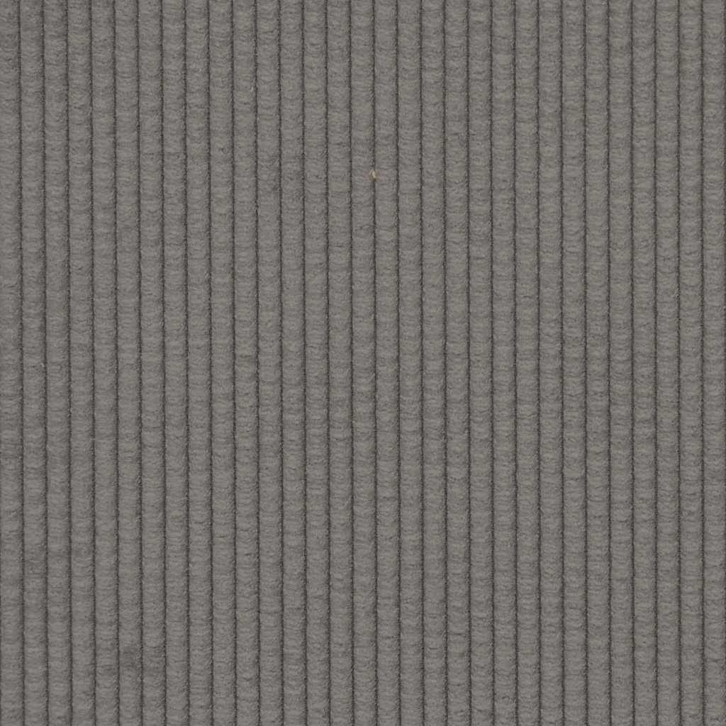 Canapé deux places gris clair 140 cm velours côtelé
