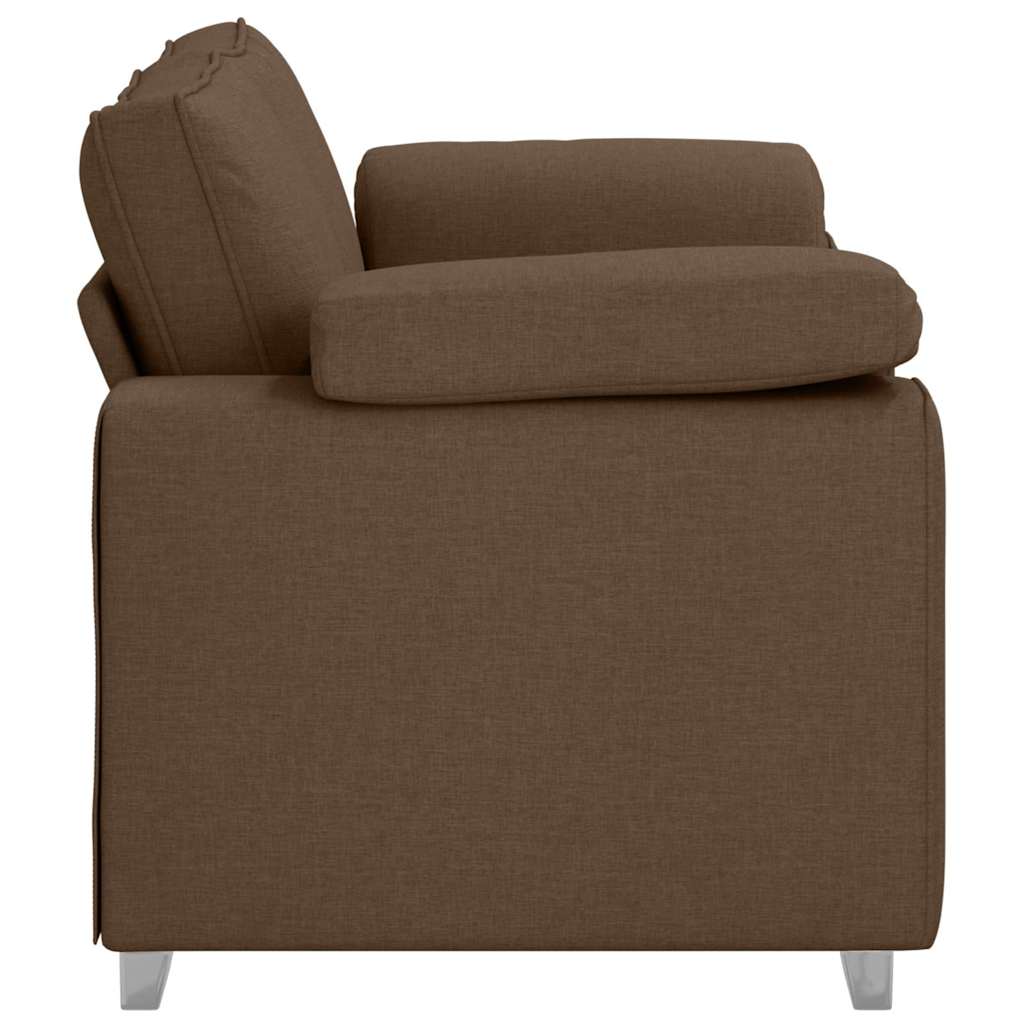 Sofa mit Kissen Braun 160 x 77 x 82 cm Stoff