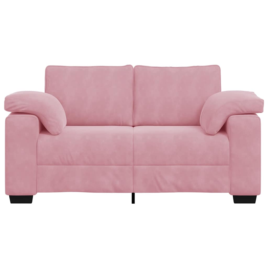 Zweisitzer-Sofa Rosa 120 cm Samt