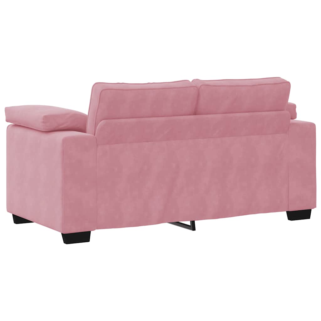 Zweisitzer-Sofa Rosa 120 cm Samt