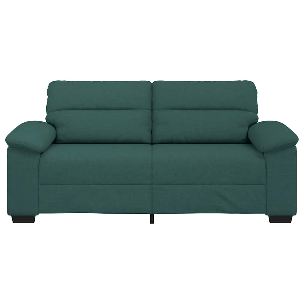 2-Sitzer-Sofa Dunkelgrün 140 cm Stoff