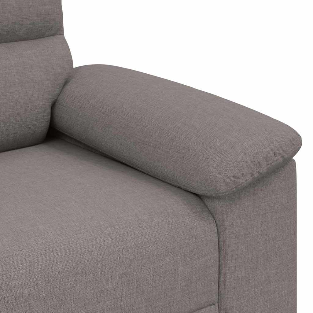 2-Sitzer-Sofa Taupe 140 cm Stoff