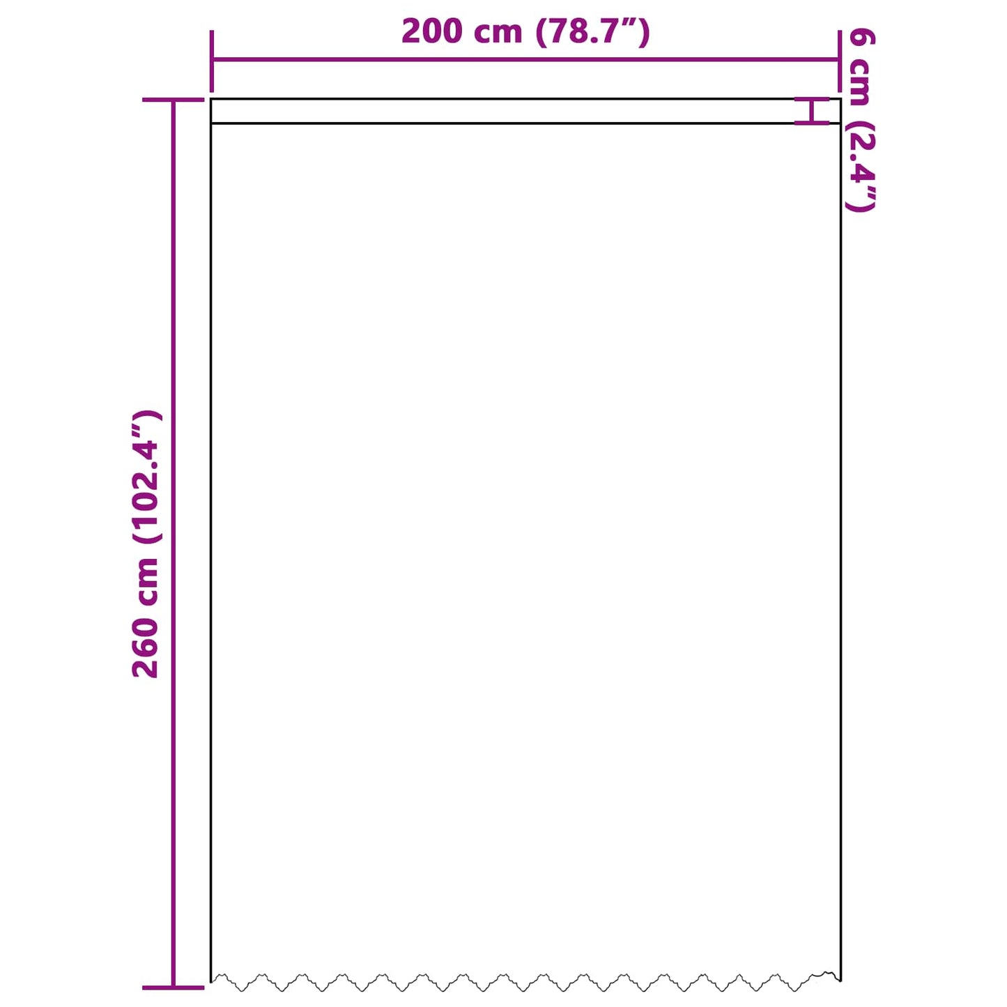Spitzenvorhang mit Vorhängen Floral Weiß 260x200cm Polyester