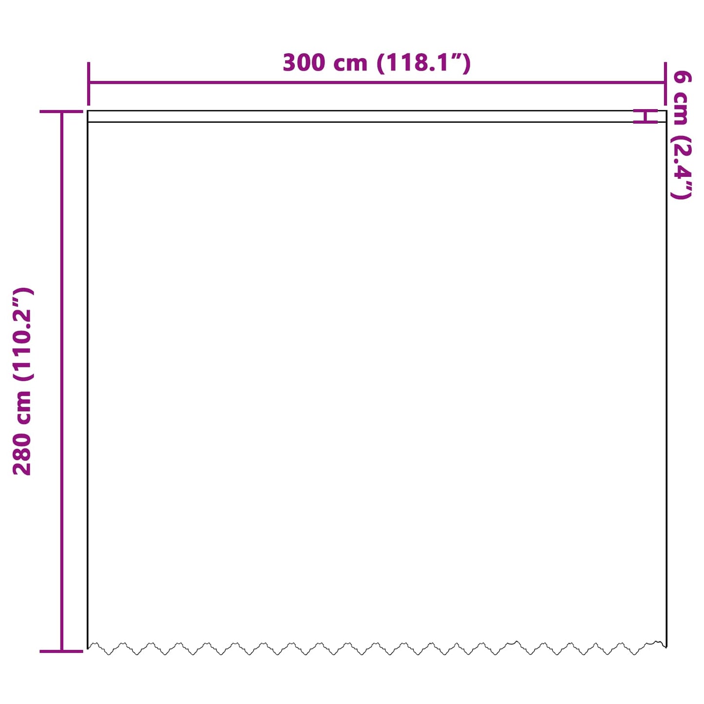 Spitzenvorhang mit Vorhängen Floral Weiß 280 x 300 cm Polyester