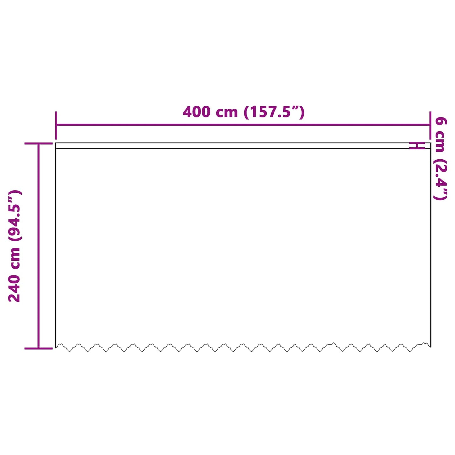 Spitzenvorhang mit Vorhängen Floral Weiß 240 x 400 cm Polyester