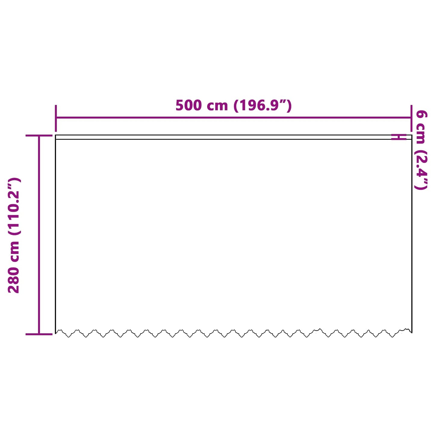 Spitzenvorhang mit Vorhängen Floral Weiß 280 x 500 cm Polyester