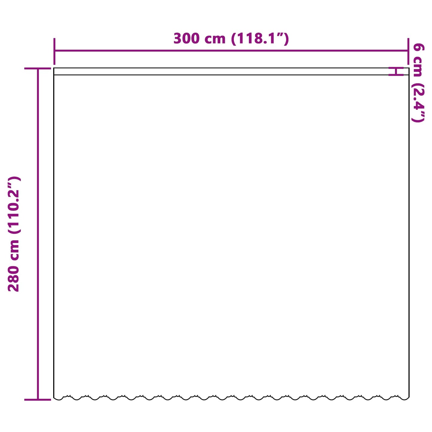 Spitzenvorhang mit Vorhängen Floral Weiß 280 x 300 cm Polyester