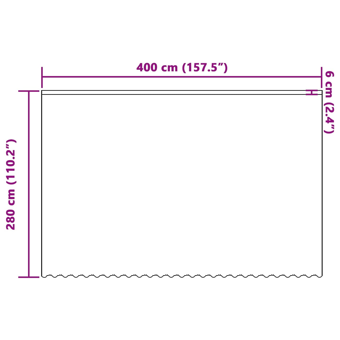 Spitzenvorhang mit Vorhängen Floral Weiß 280 x 400 cm Polyester