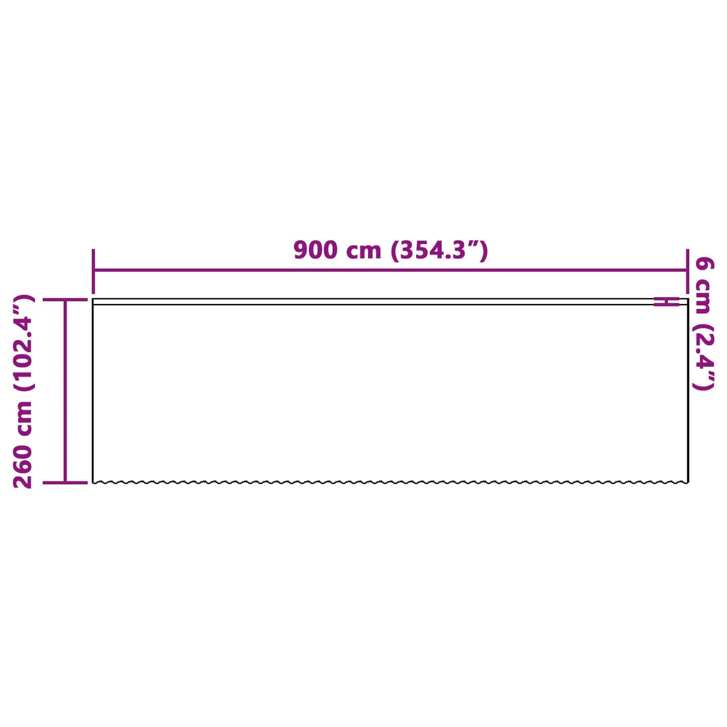 Spitzenvorhang mit Vorhängen Floral Weiß 260 x 900 cm Polyester