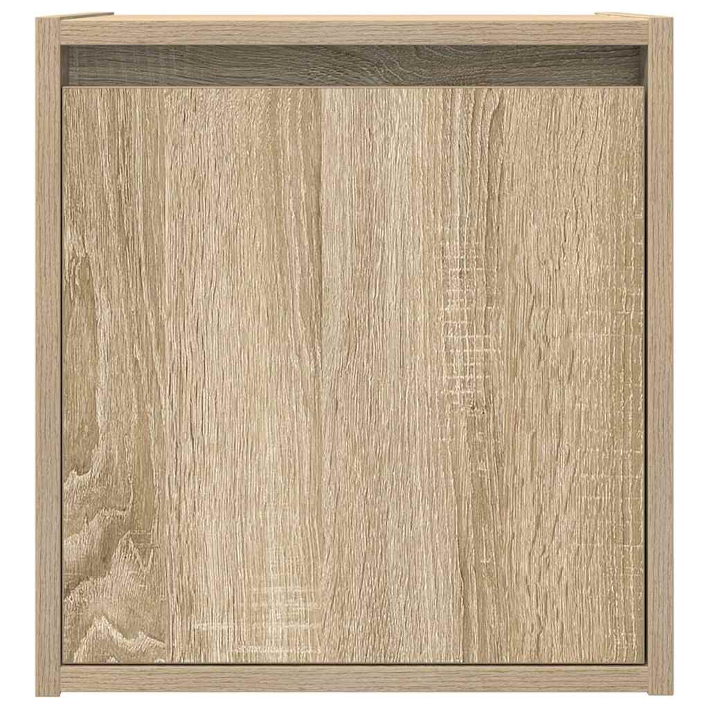 Wall-mounted bedside tables, 2 pieces, Sonoma oak, 38 x 34 x 40 cm