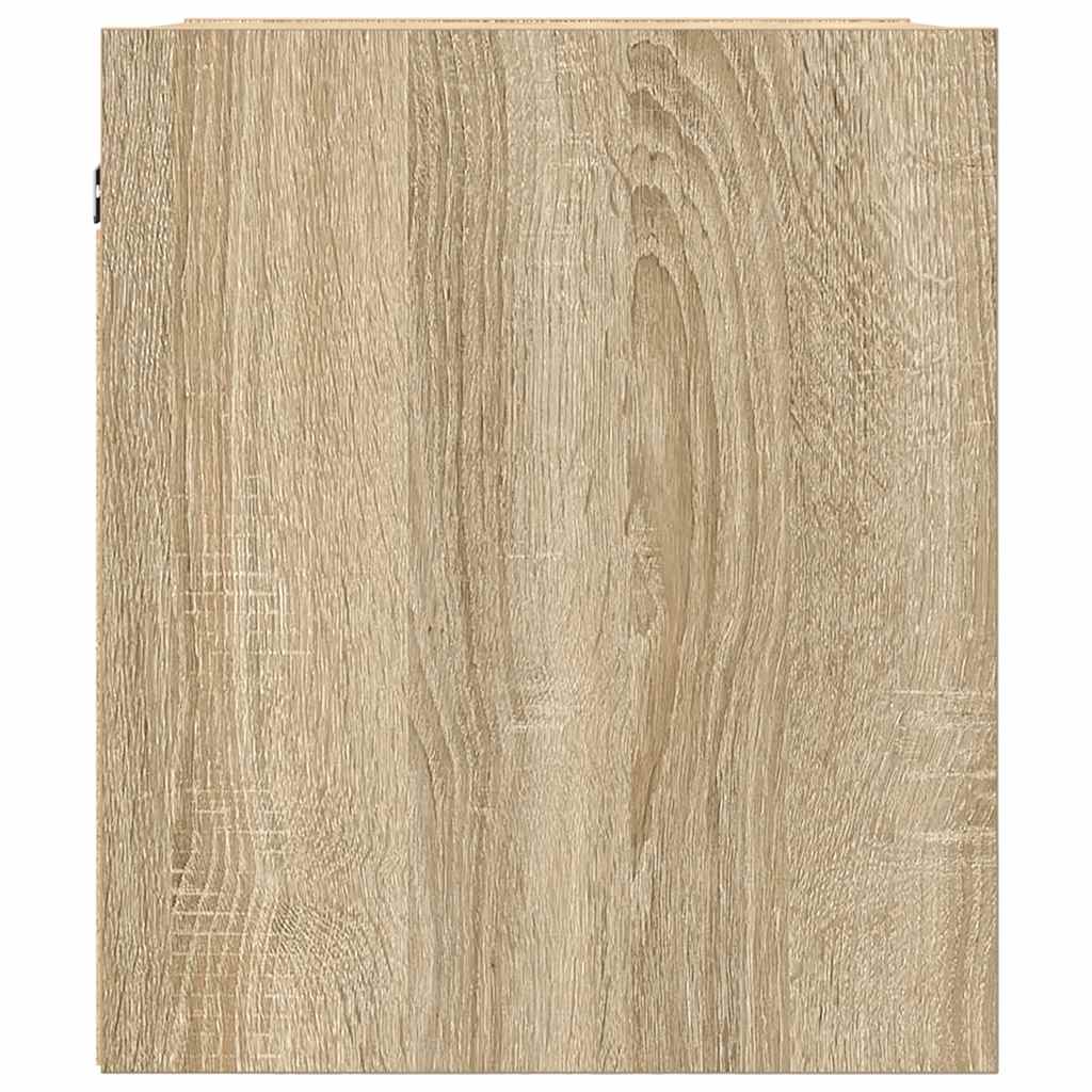 Wall-mounted bedside tables, 2 pieces, Sonoma oak, 38 x 34 x 40 cm