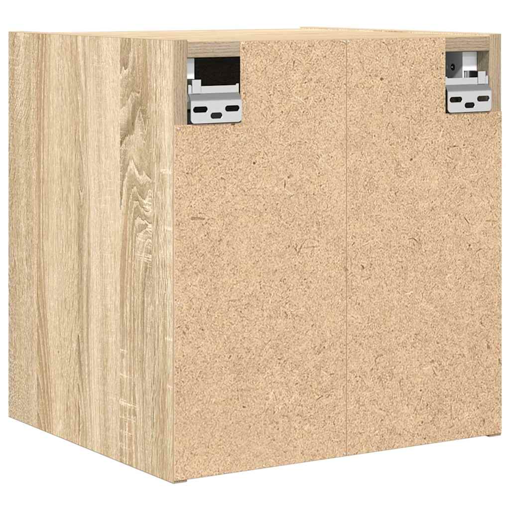 Wall-mounted bedside tables, 2 pieces, Sonoma oak, 38 x 34 x 40 cm