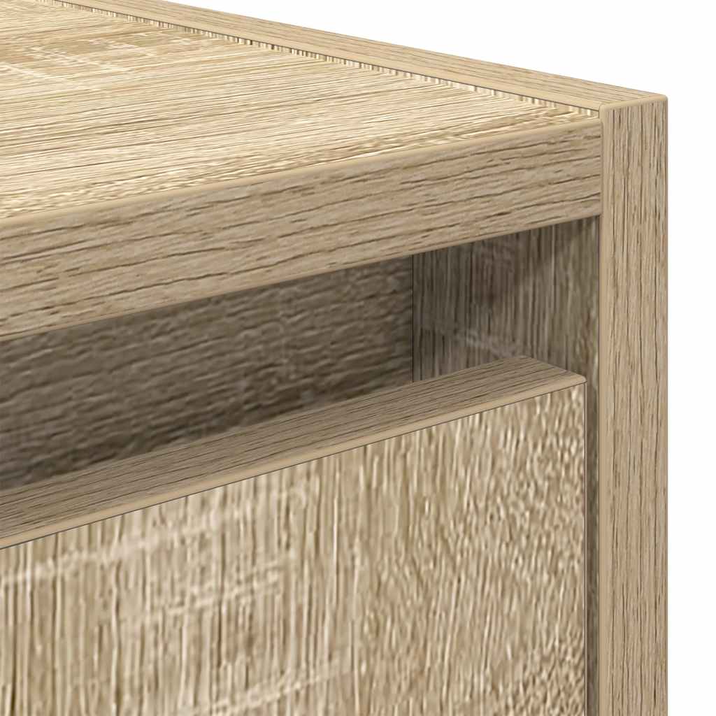 Wall-mounted bedside tables, 2 pieces, Sonoma oak, 38 x 34 x 40 cm