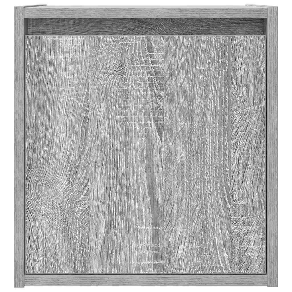 Wall-mounted bedside tables, 2 pieces, Sonoma gray, 38 x 34 x 40 cm
