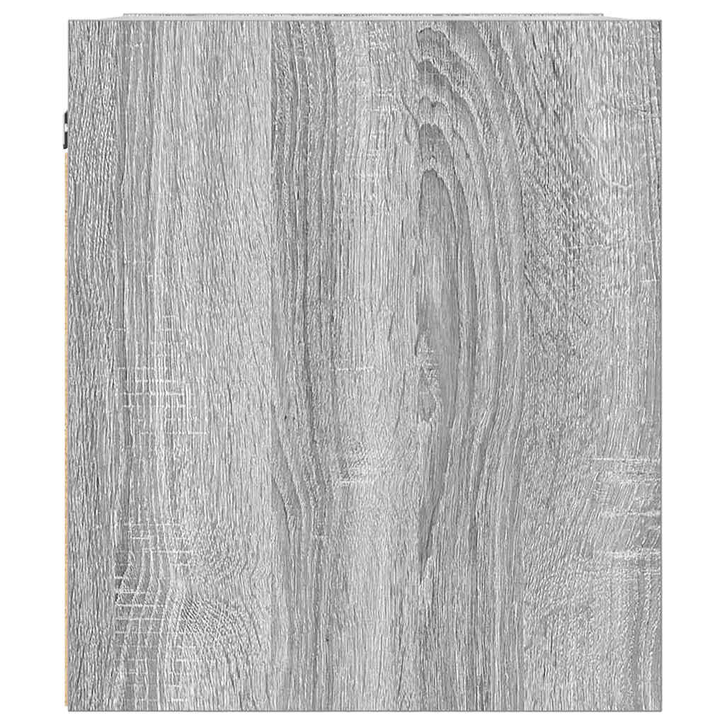 Wall-mounted bedside tables, 2 pieces, Sonoma gray, 38 x 34 x 40 cm