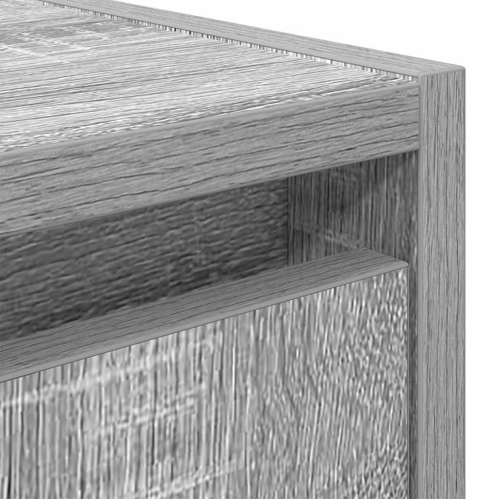 Wall-mounted bedside tables, 2 pieces, Sonoma gray, 38 x 34 x 40 cm