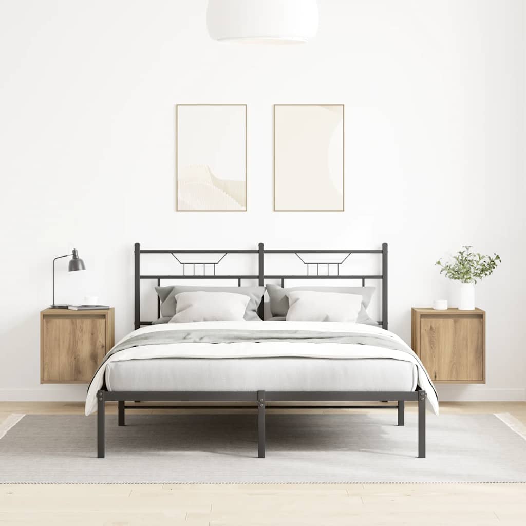 Wall-mounted bedside tables, 2 pieces, Artisan oak, 38 x 34 x 40 cm