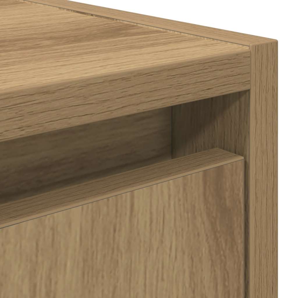 Wall-mounted bedside tables, 2 pieces, Artisan oak, 38 x 34 x 40 cm