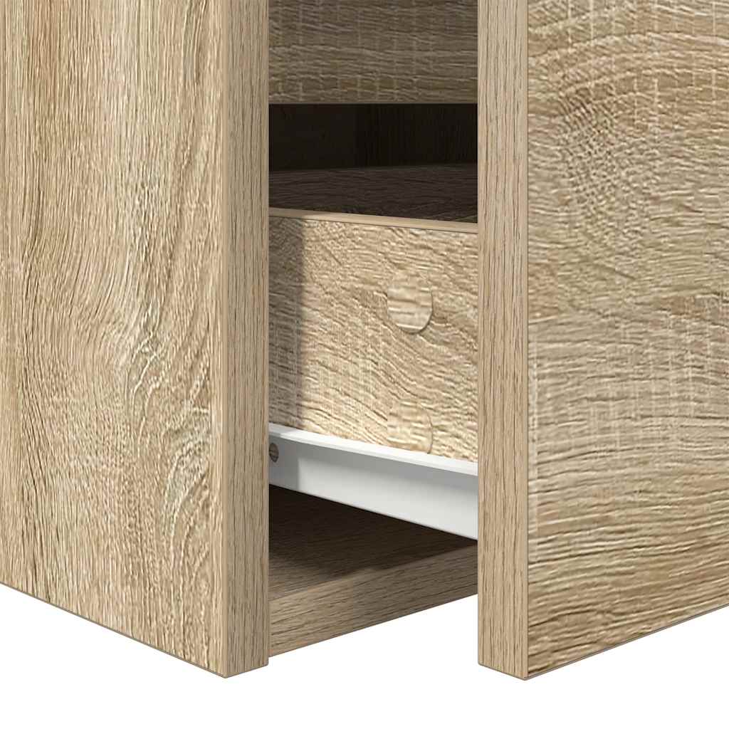 Wall-mounted bedside table Sonoma oak 38x34x40 cm