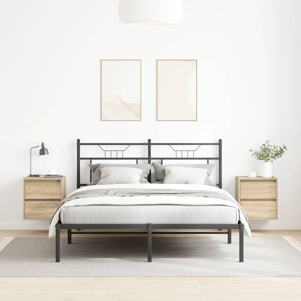 Wall-mounted bedside tables, 2 pieces, Sonoma oak, 38 x 34 x 40 cm