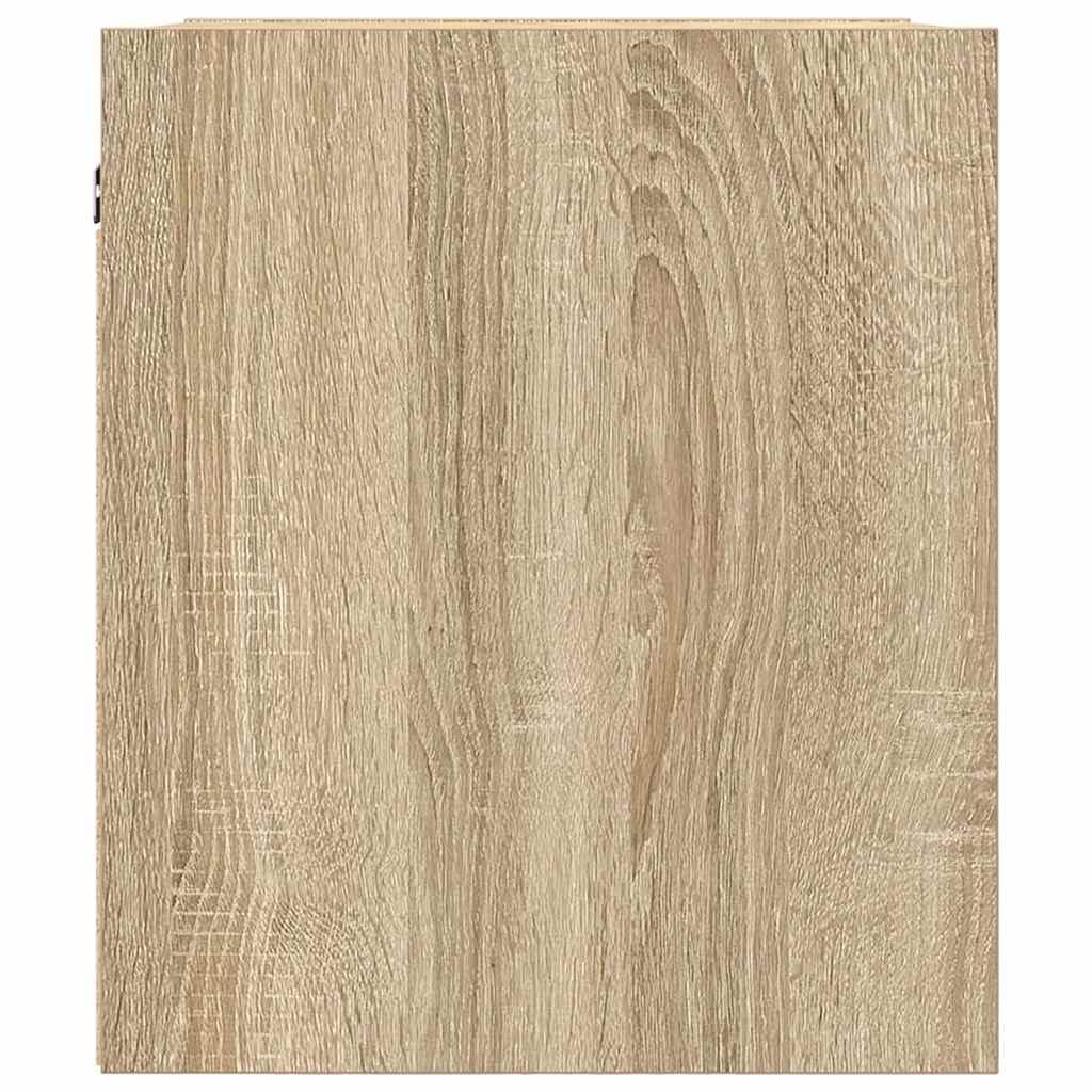 Wall-mounted bedside tables, 2 pieces, Sonoma oak, 38 x 34 x 40 cm