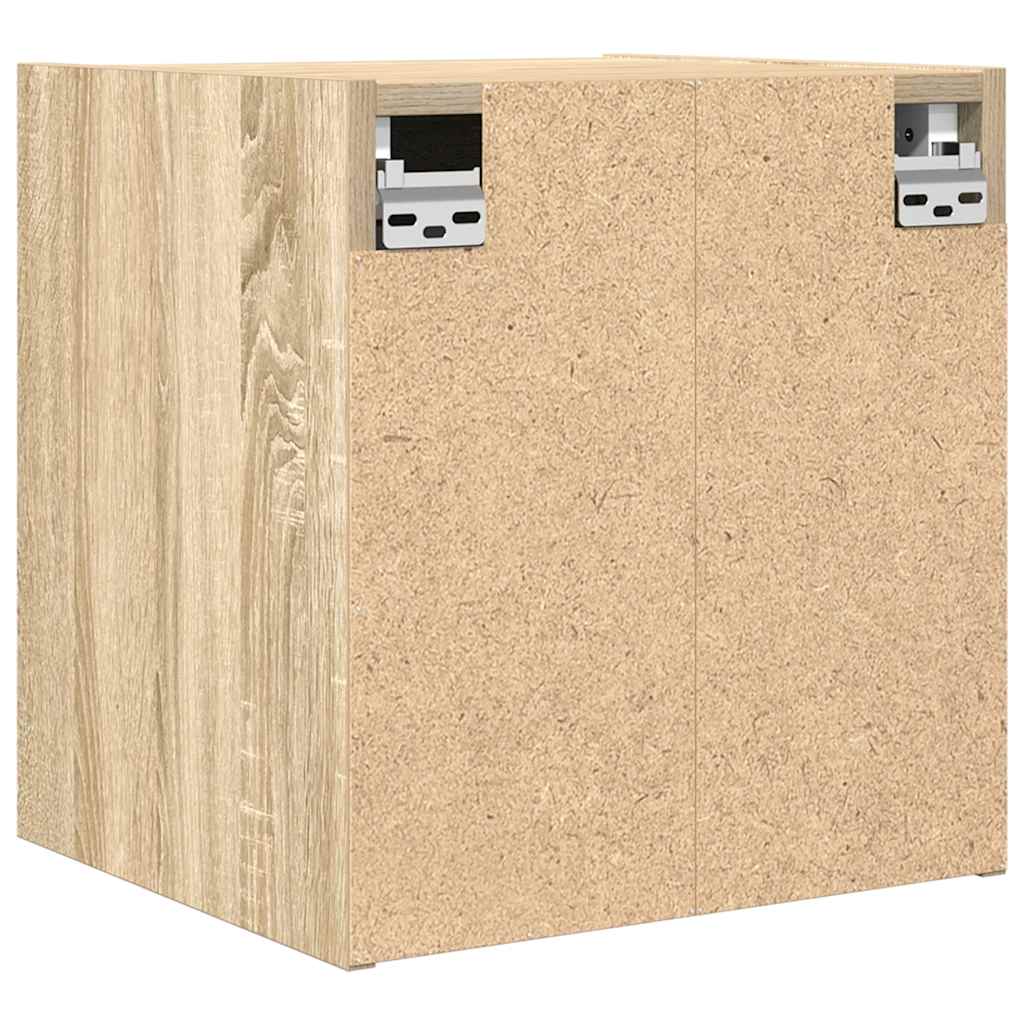 Wall-mounted bedside tables, 2 pieces, Sonoma oak, 38 x 34 x 40 cm