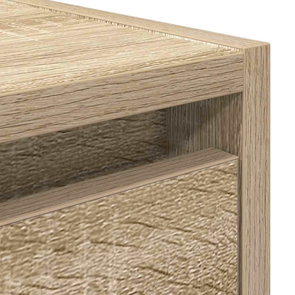 Wall-mounted bedside tables, 2 pieces, Sonoma oak, 38 x 34 x 40 cm