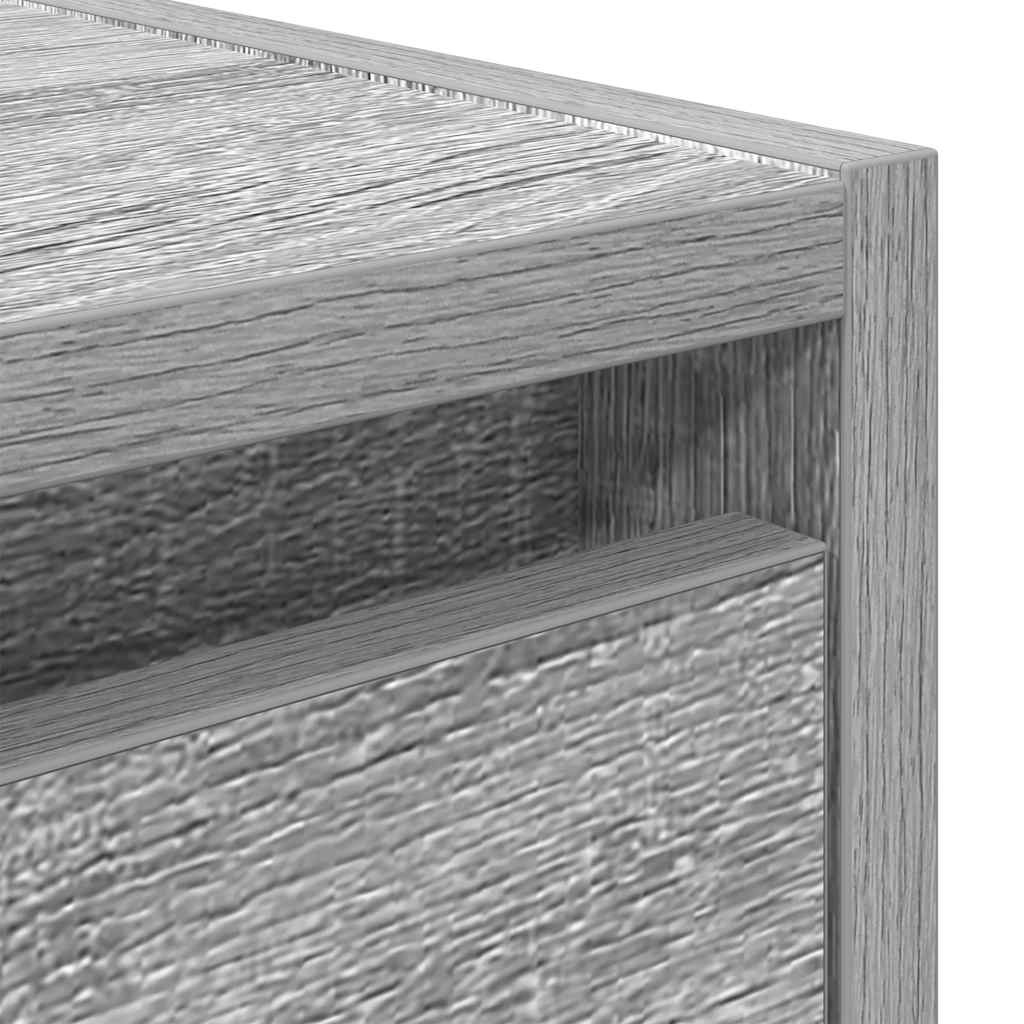 Wall-mounted bedside tables, 2 pieces, Sonoma gray, 38 x 34 x 40 cm