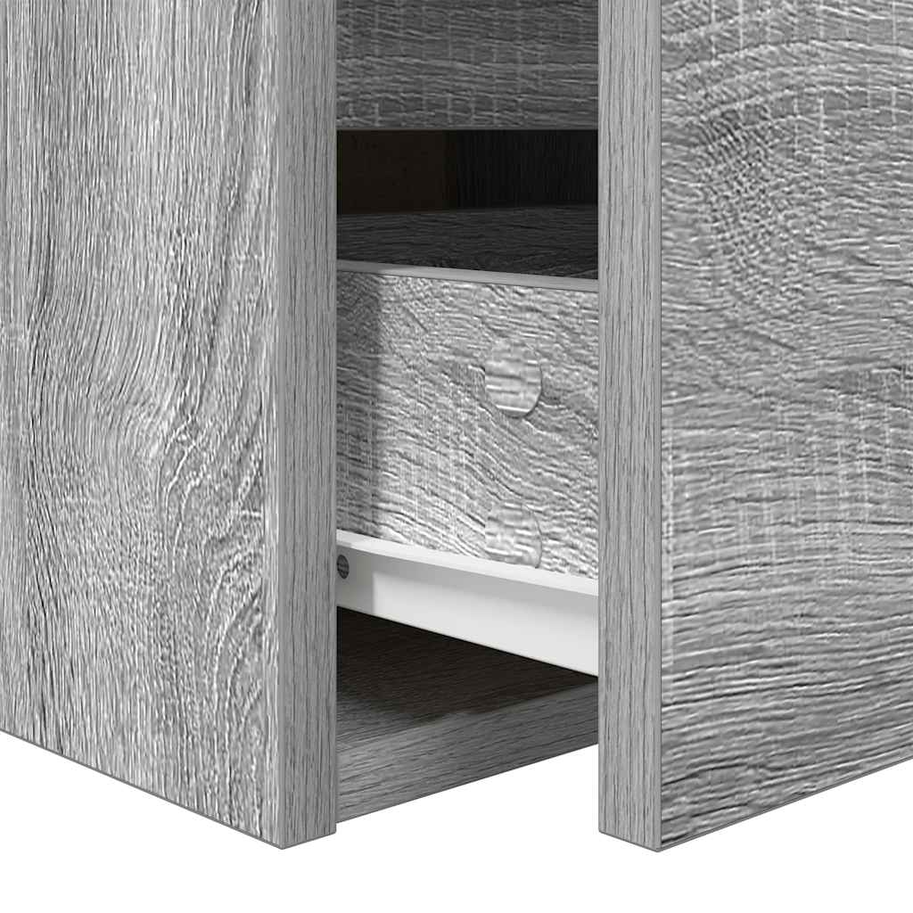 Wall-mounted bedside tables, 2 pieces, Sonoma gray, 38 x 34 x 40 cm