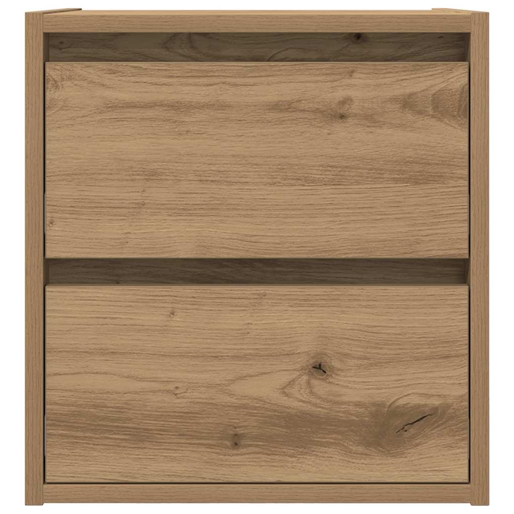 Wand-Nachttische 2 Stk. Artisan-Eiche 38x34x40 cm