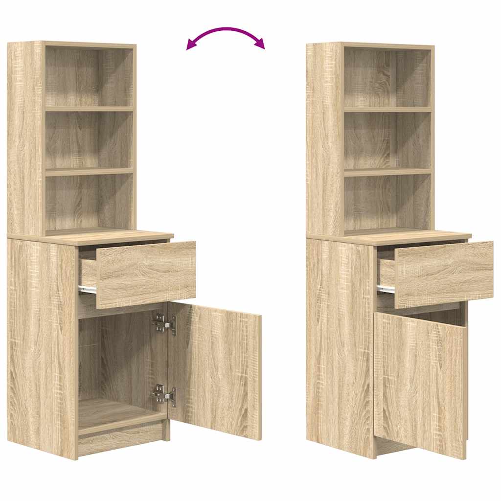 Nachttisch Sonoma-Eiche 39x35x125 cm Holzwerkstoff