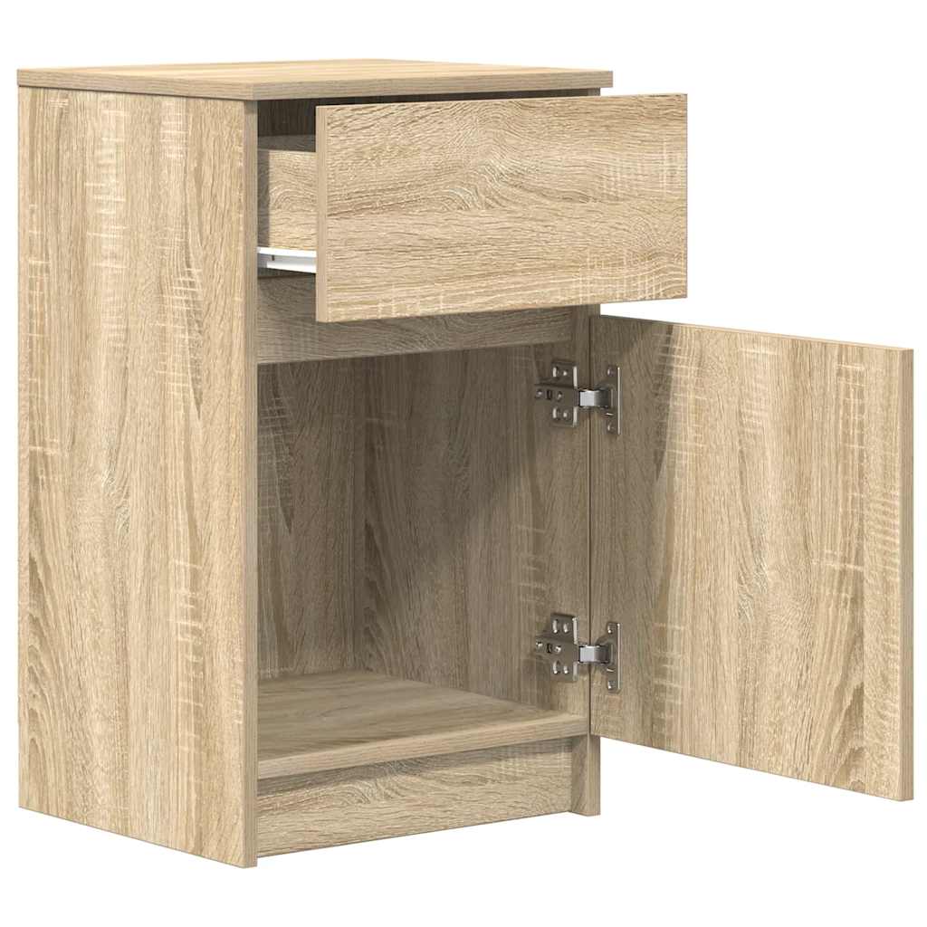 Table de chevet en chêne Sonoma 39x35x65 cm matériau bois