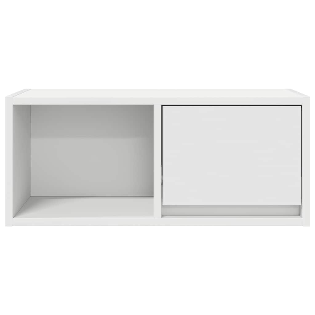 Meuble TV blanc 60x31x25,5 cm en matériau à base de bois