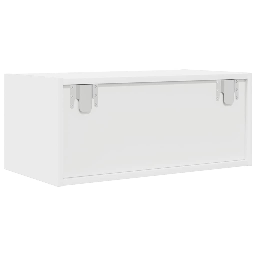 Meuble TV blanc 60x31x25,5 cm en matériau à base de bois