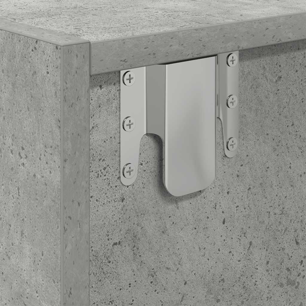 TV-Schrank Betongrau 60x31x25,5 cm Holzwerkstoff