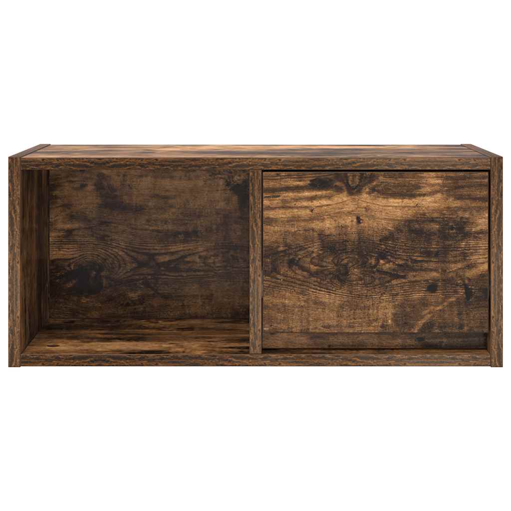 Meuble TV en chêne fumé 60x31x25,5 cm, matériau à base de bois