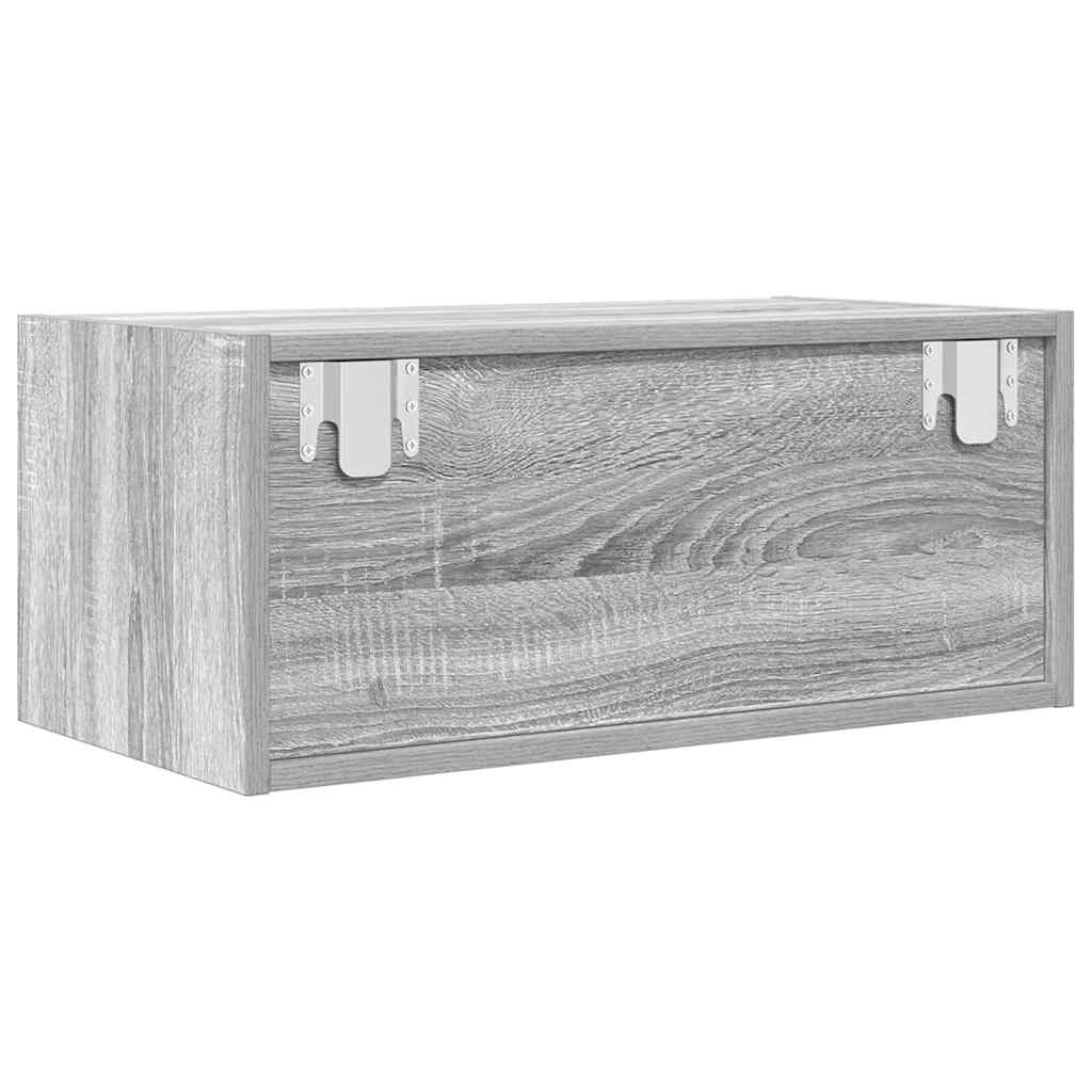 Meubles TV, lot de 2, gris Sonoma, 60 x 31 x 25,5 cm, matériau à base de bois