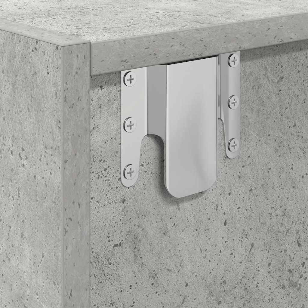 TV-Schrank Betongrau 80x31x25,5 cm Holzwerkstoff