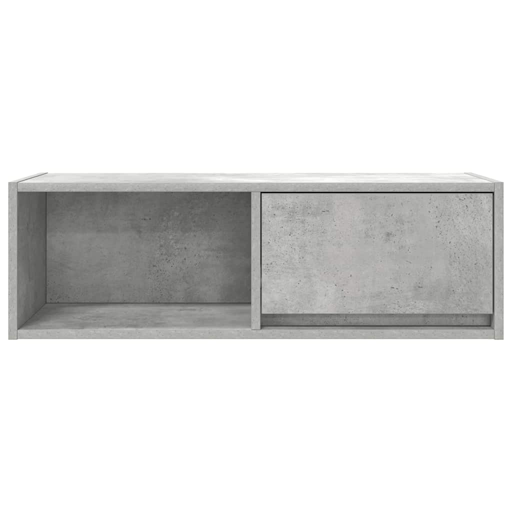 Meubles TV, lot de 2, gris béton, 80 x 31 x 25,5 cm, matériau à base de bois