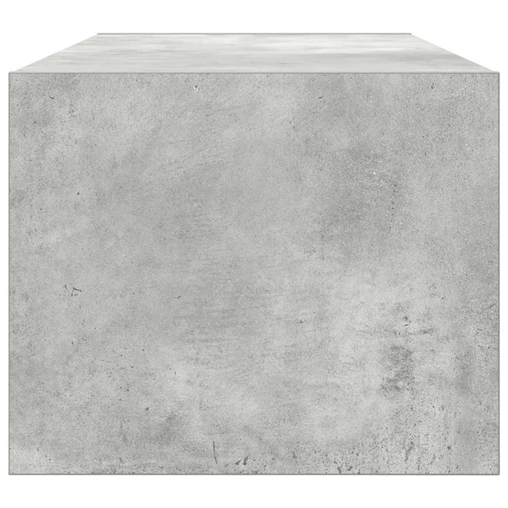 Meubles TV, lot de 2, gris béton, 80 x 31 x 25,5 cm, matériau à base de bois