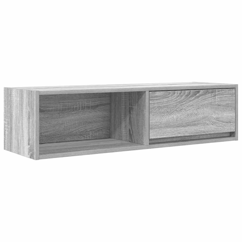 Meubles TV, lot de 2, gris Sonoma, 100 x 31 x 25,5 cm, matériau à base de bois