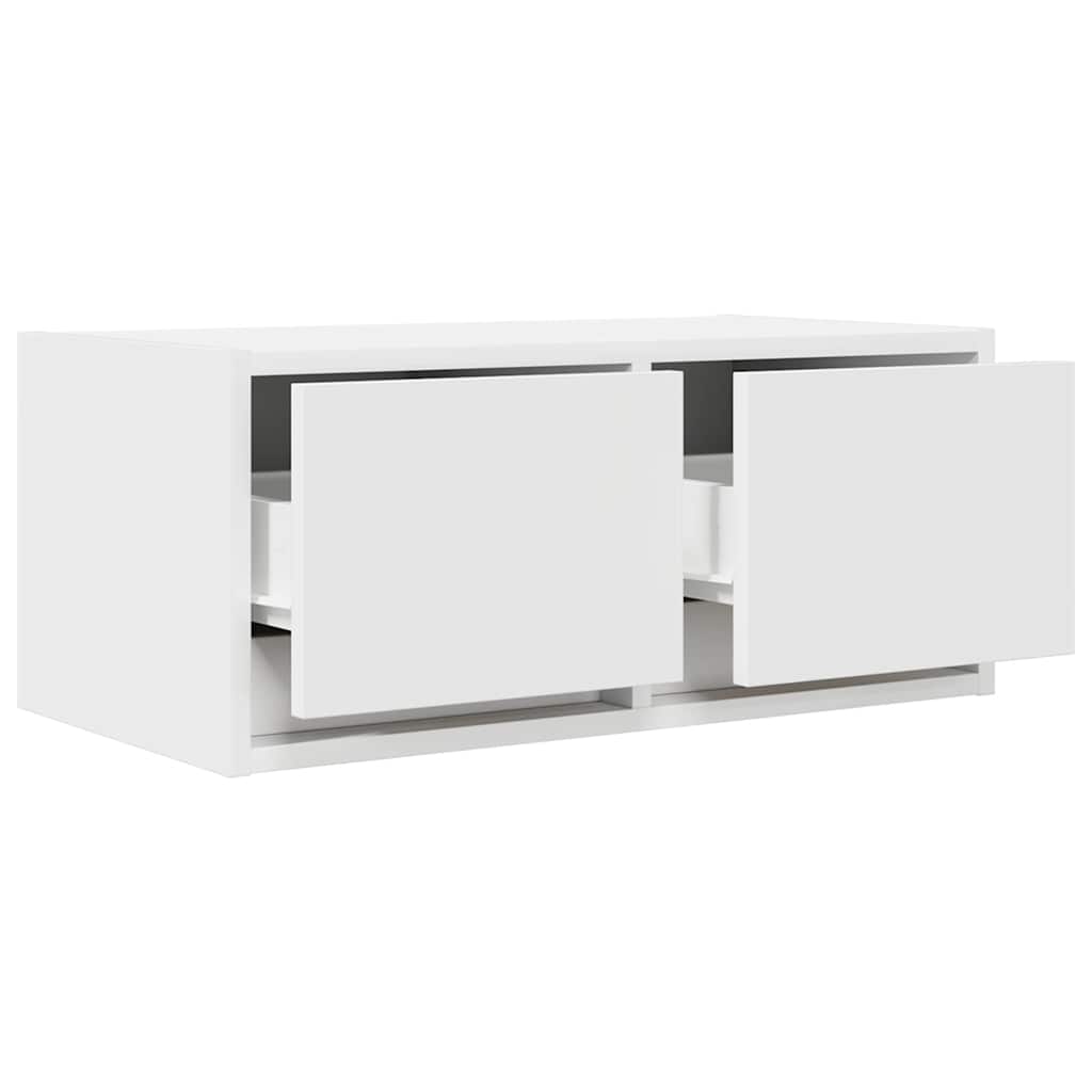 Meuble TV blanc 60x31x25,5 cm en matériau à base de bois