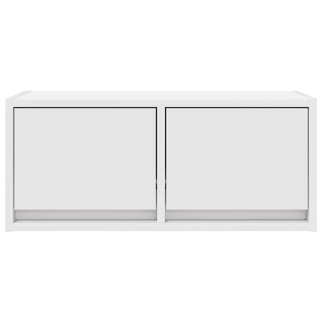 Meuble TV blanc 60x31x25,5 cm en matériau à base de bois